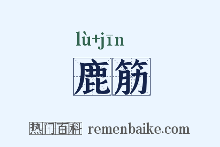 鹿筋是什么意思的图片